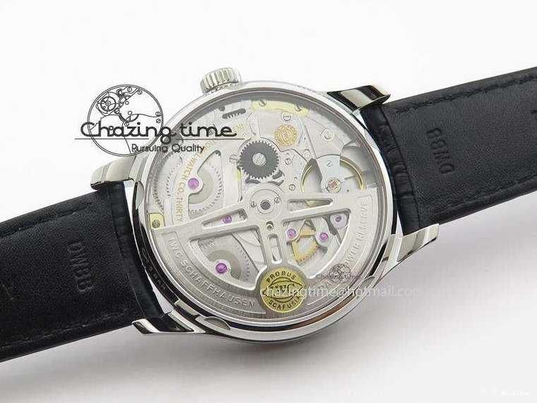 MIROTIME 0205 Practical Portuguese Real PR IW500109 ZF 1:1 Best Edition Black Dial On Black Leather Strap A52010 V 7308